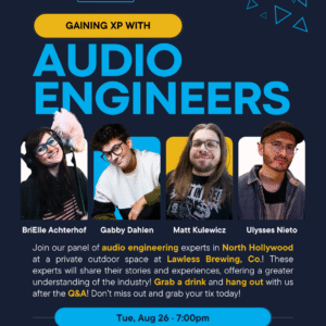 Gaining XP with Audio Engineers!