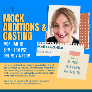 Mock Auditions & Casting with Melissa Grillo