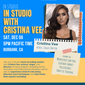 In Studio with Cristina Vee!
