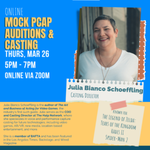 Mock PCAP Auditions & Casting with Julia Bianco Schoeffling!