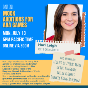 Mock Auditions for AAA Games with Hari Leigh!