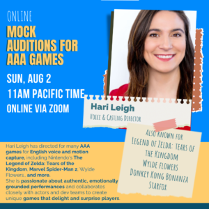 Mock Auditions for AAA Games with Hari Leigh!